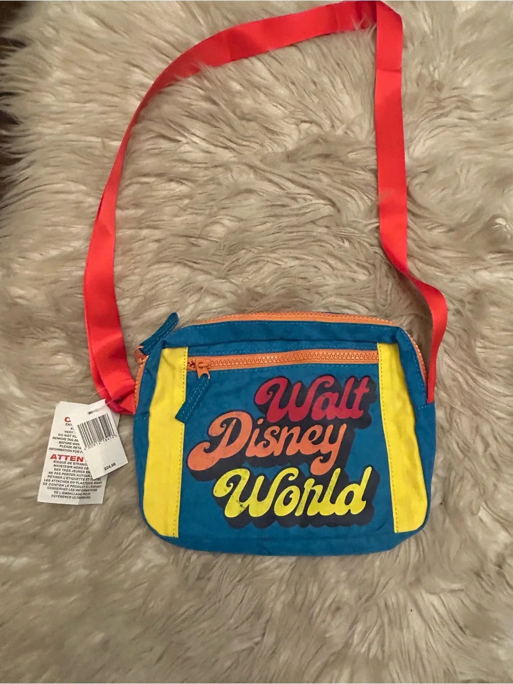NWT DISNEY PARKS Vault Collection Retro Print Crossbody Bag - Picture 3 of 10